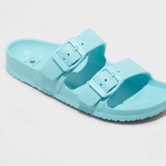 Shade & Shore Shoes - Shade & Shore Women’s Neida EVA 2-Band Sandals - Turquoise 7